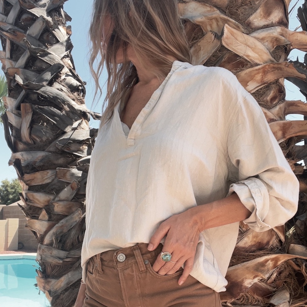 Half Button Front Shirt - image 5